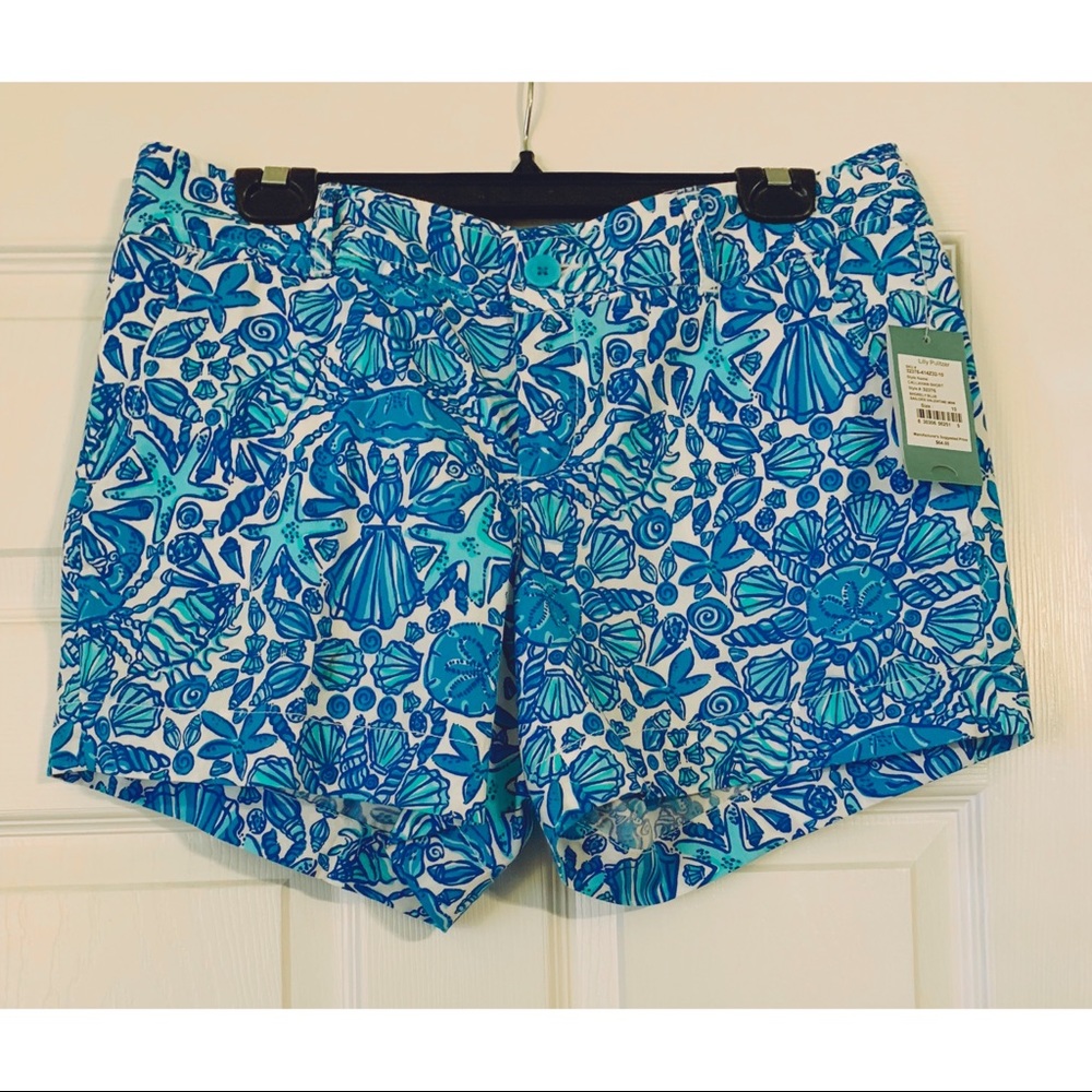 NWT Lilly Pulitzer ShorelyBlue Callahan Short Sz10